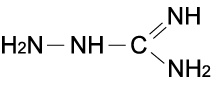 アミノグアニジン（Aminoguanidine）の構造式