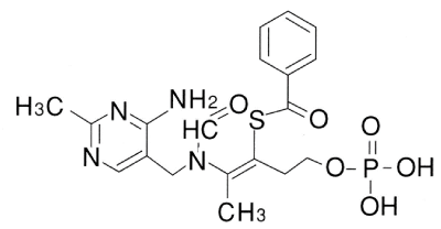 ベンフォチアミンの構造式