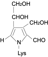 FTP（Formyl Threosyl Pyrrole）の構造式